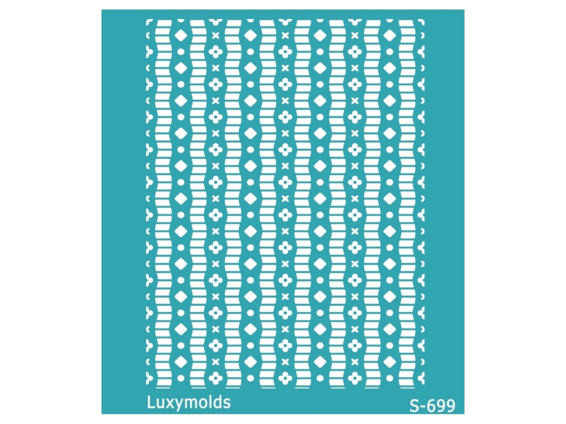 Silk screen stencil for polymer clay "Luxymolds" S-699