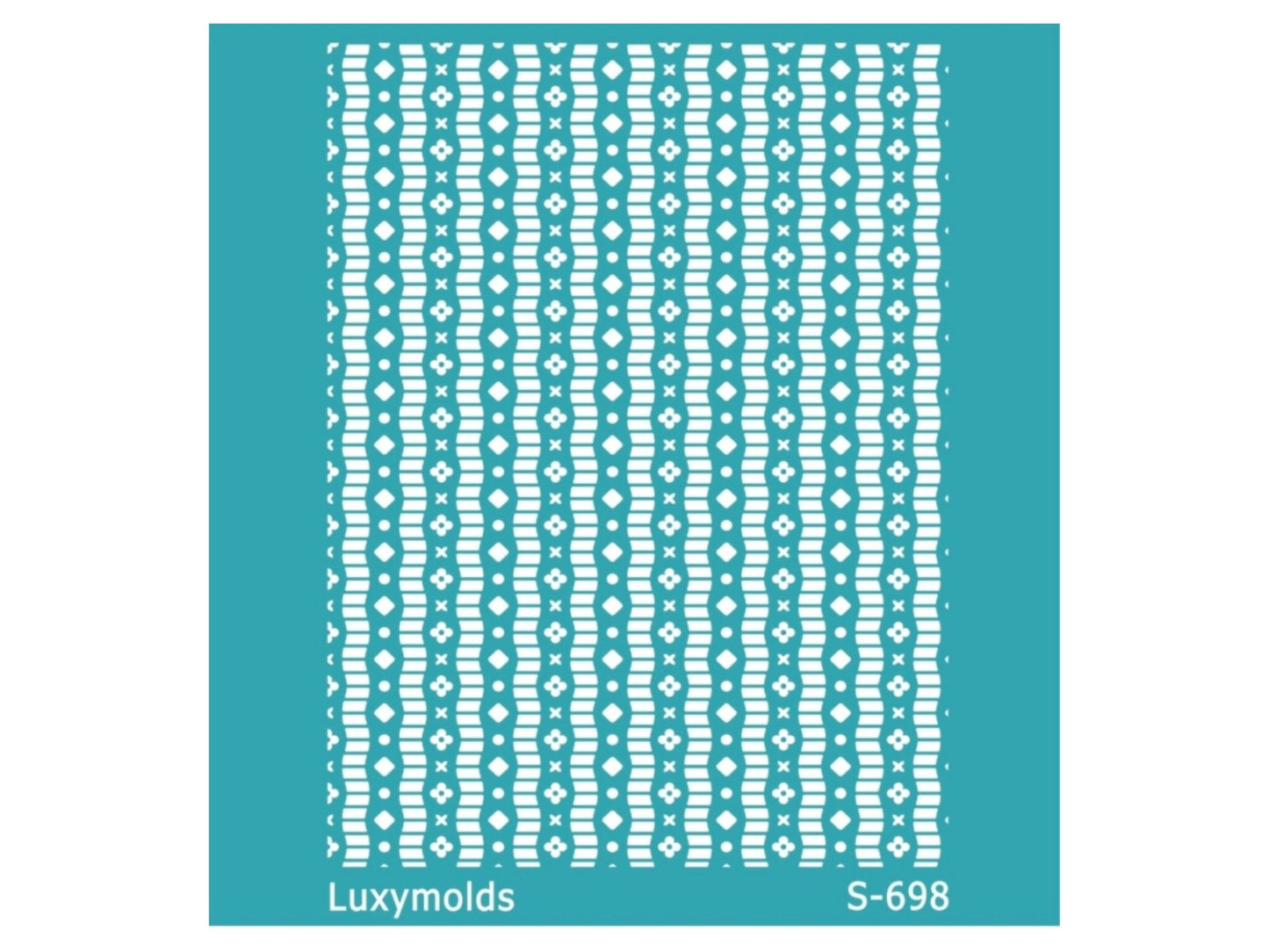 Silk screen stencil for polymer clay "Luxymolds" S-698