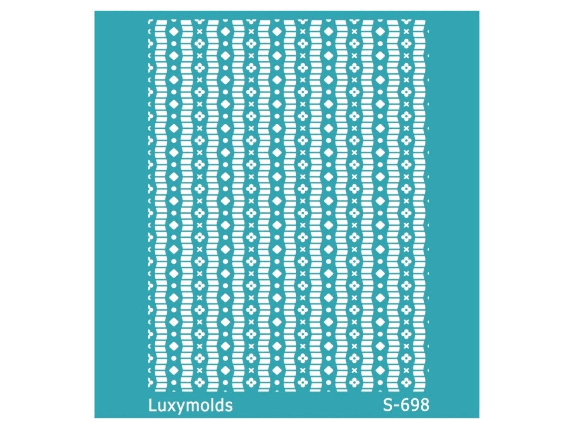 Silk screen stencil for polymer clay "Luxymolds" S-698