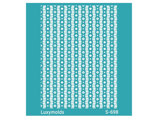 Silk screen stencil for polymer clay "Luxymolds" S-698