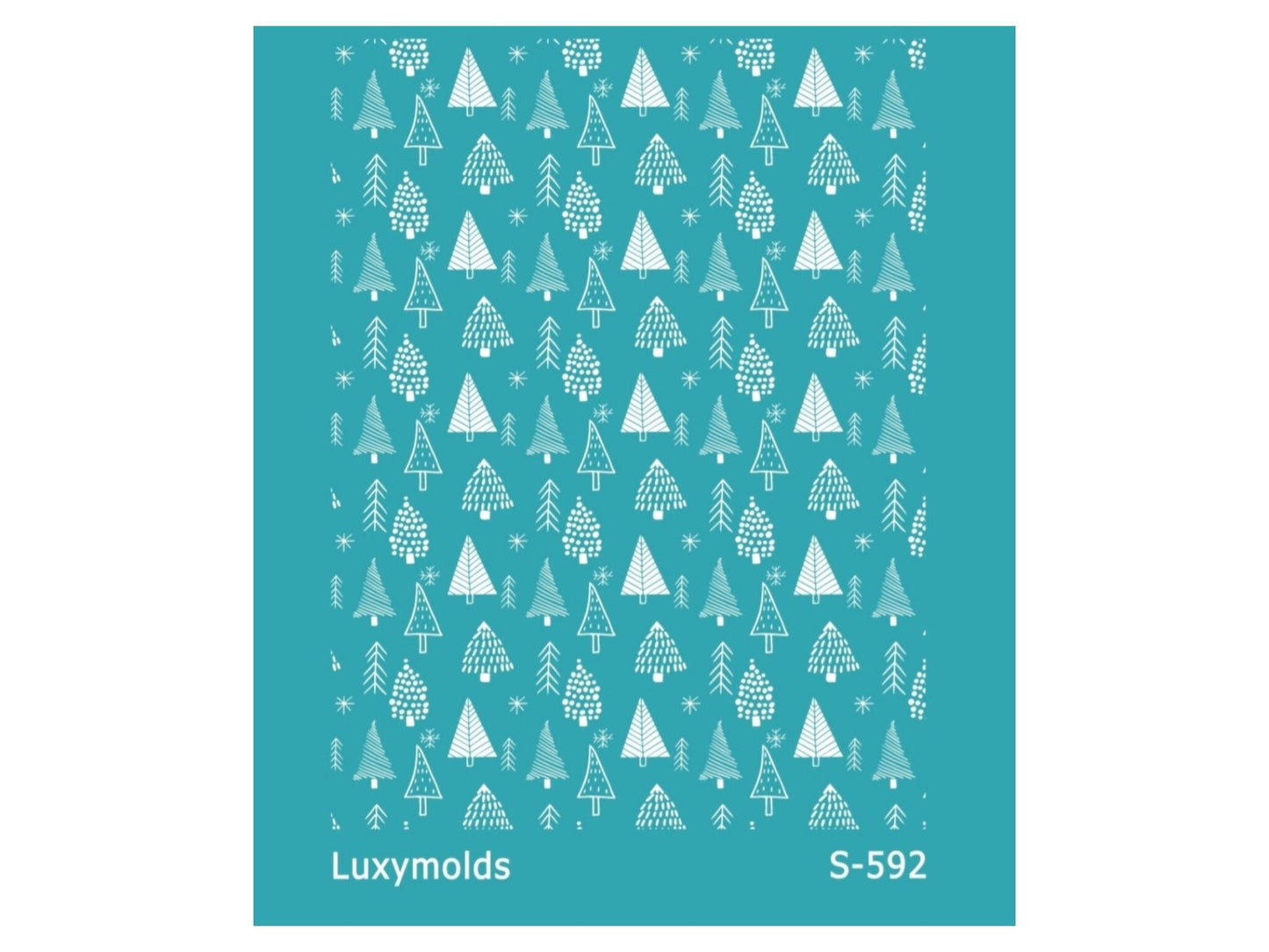 Silk screen stencil for polymer clay "Luxymolds" "Christmas" S-592