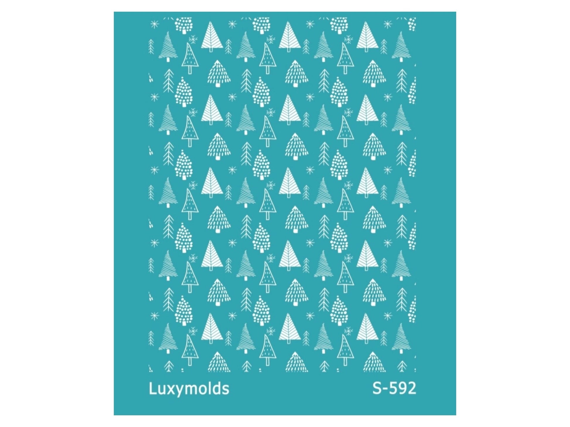 Silk screen stencil for polymer clay "Luxymolds" "Christmas" S-592