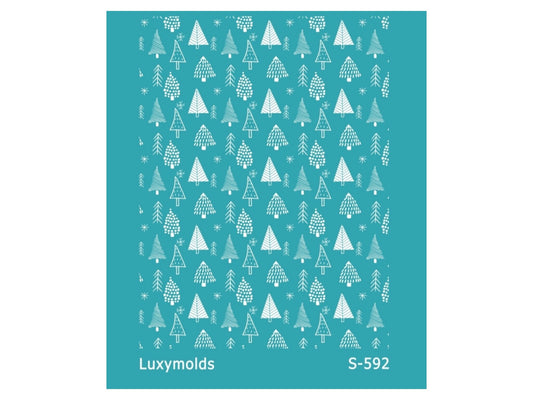 Silk screen stencil for polymer clay "Luxymolds" "Christmas" S-592