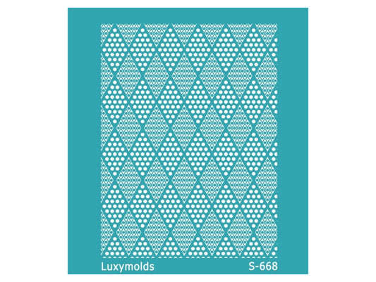 Silk screen stencil for polymer clay "Luxymolds" S-668
