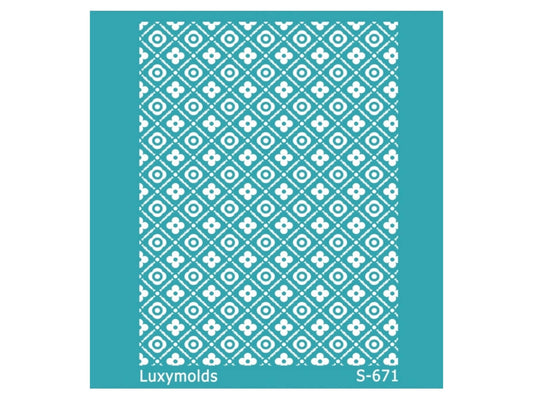 Silk screen stencil for polymer clay "Luxymolds" S-671