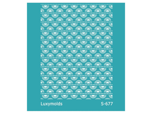 Silk screen stencil for polymer clay "Luxymolds" S-677