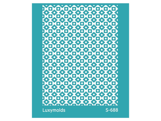 Silk screen stencil for polymer clay "Luxymolds" S-688