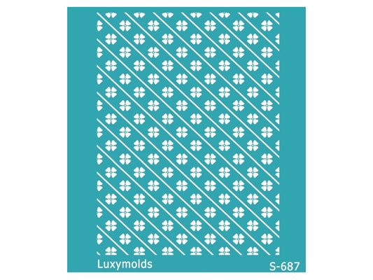 Silk screen stencil for polymer clay "Luxymolds" S-687