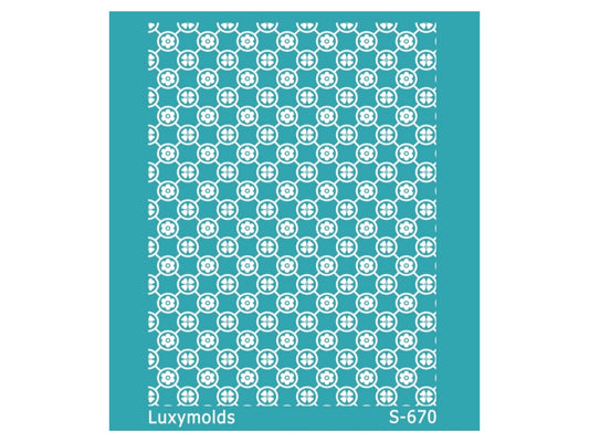 Silk screen stencil for polymer clay "Luxymolds" S-670