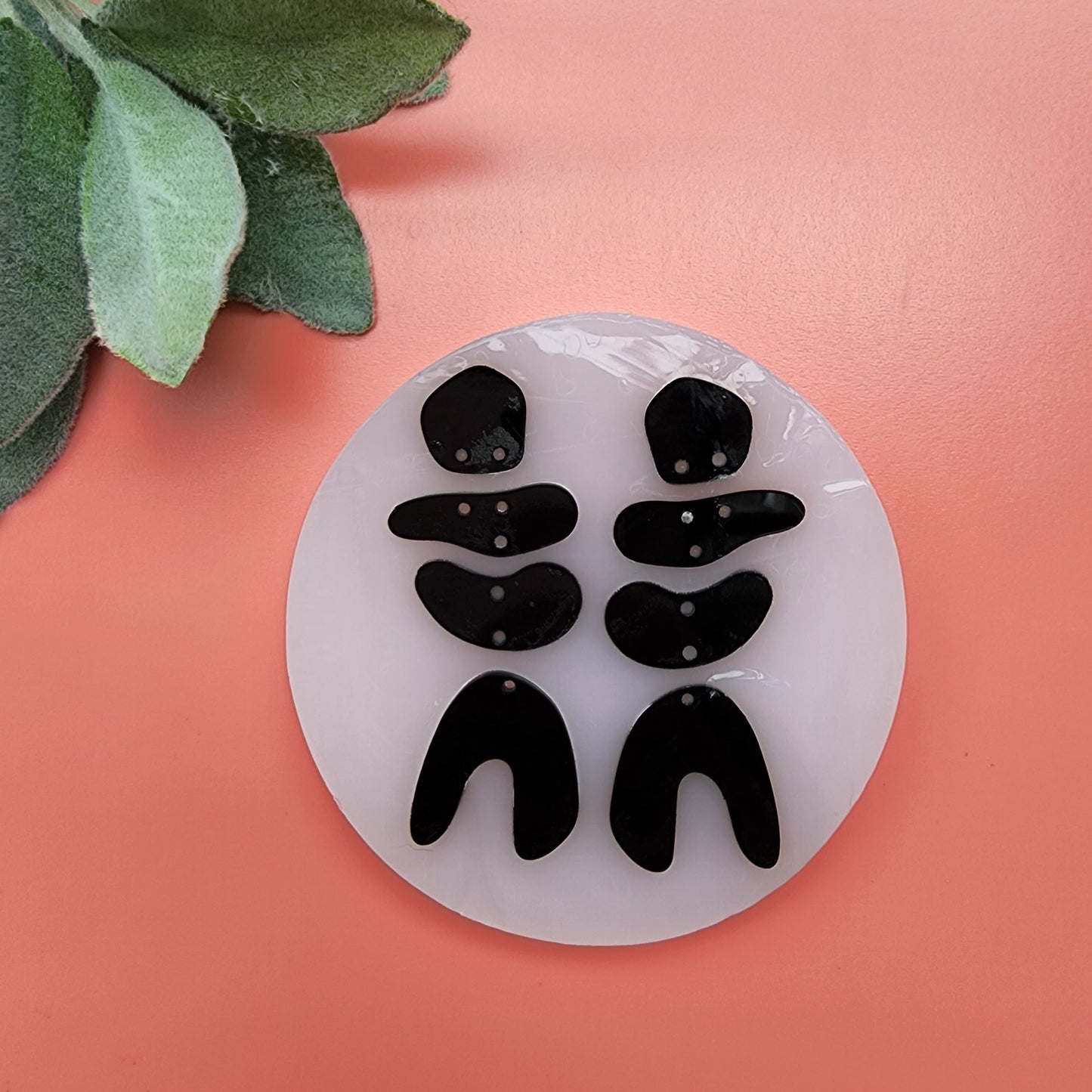 Silicone earring mold Jewelry Resin mould for resin and epoxy