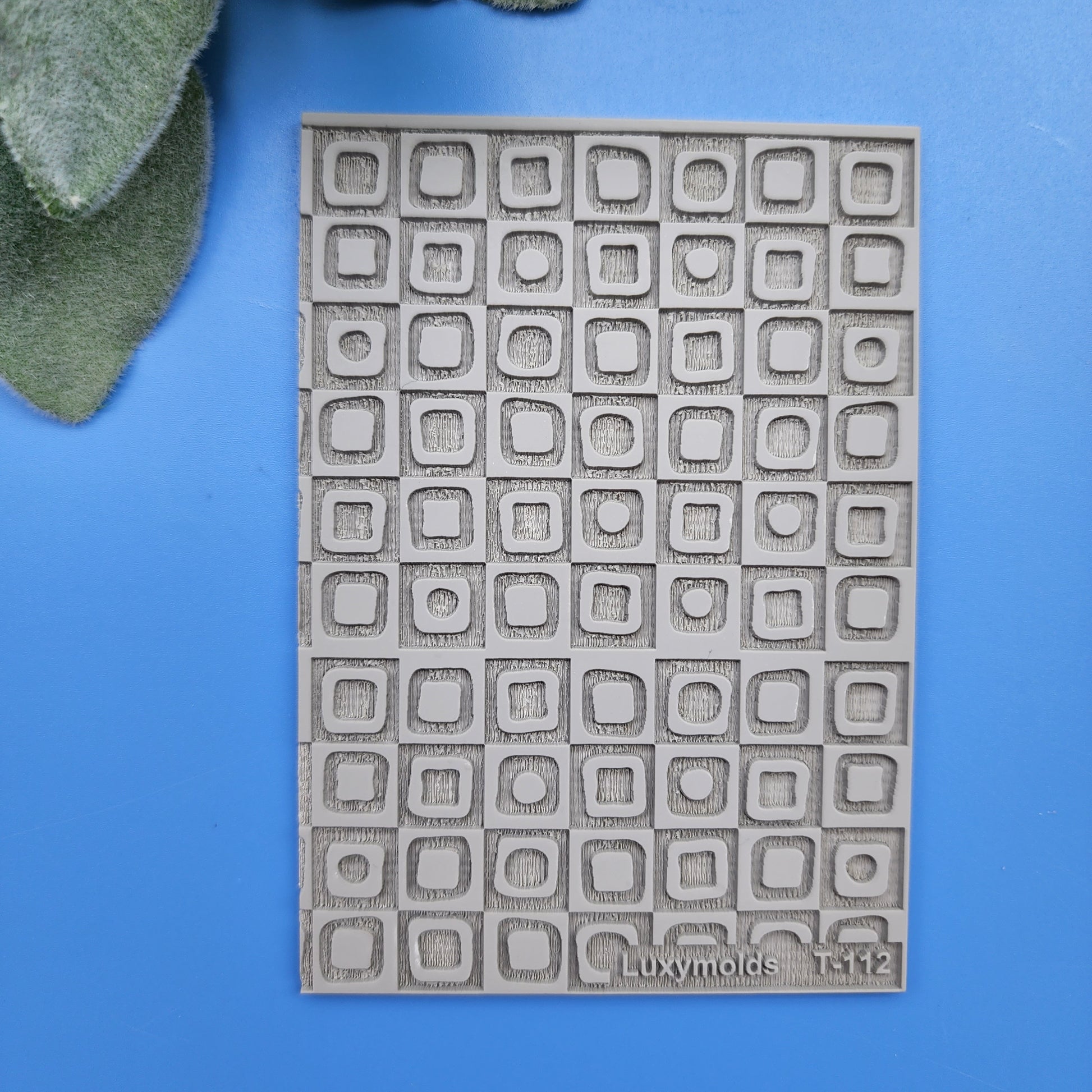 Polymer clay Texture tile Texture mat Clay stamp Polymer clay texture stencils "Geometryc" T-112