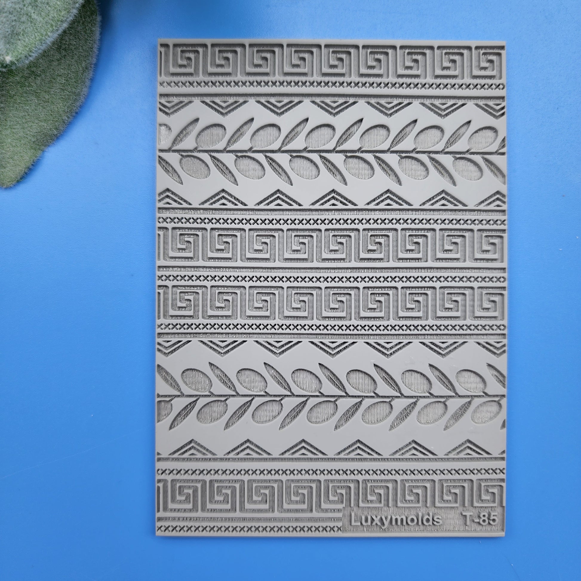 Polymer clay Texture tile Texture mat Clay stamp Polymer clay texture stencils "Greek ornament" T-85