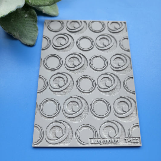 Polymer clay Texture tile Texture mat Clay stamp Polymer clay texture stencils "Geometryc" T-122