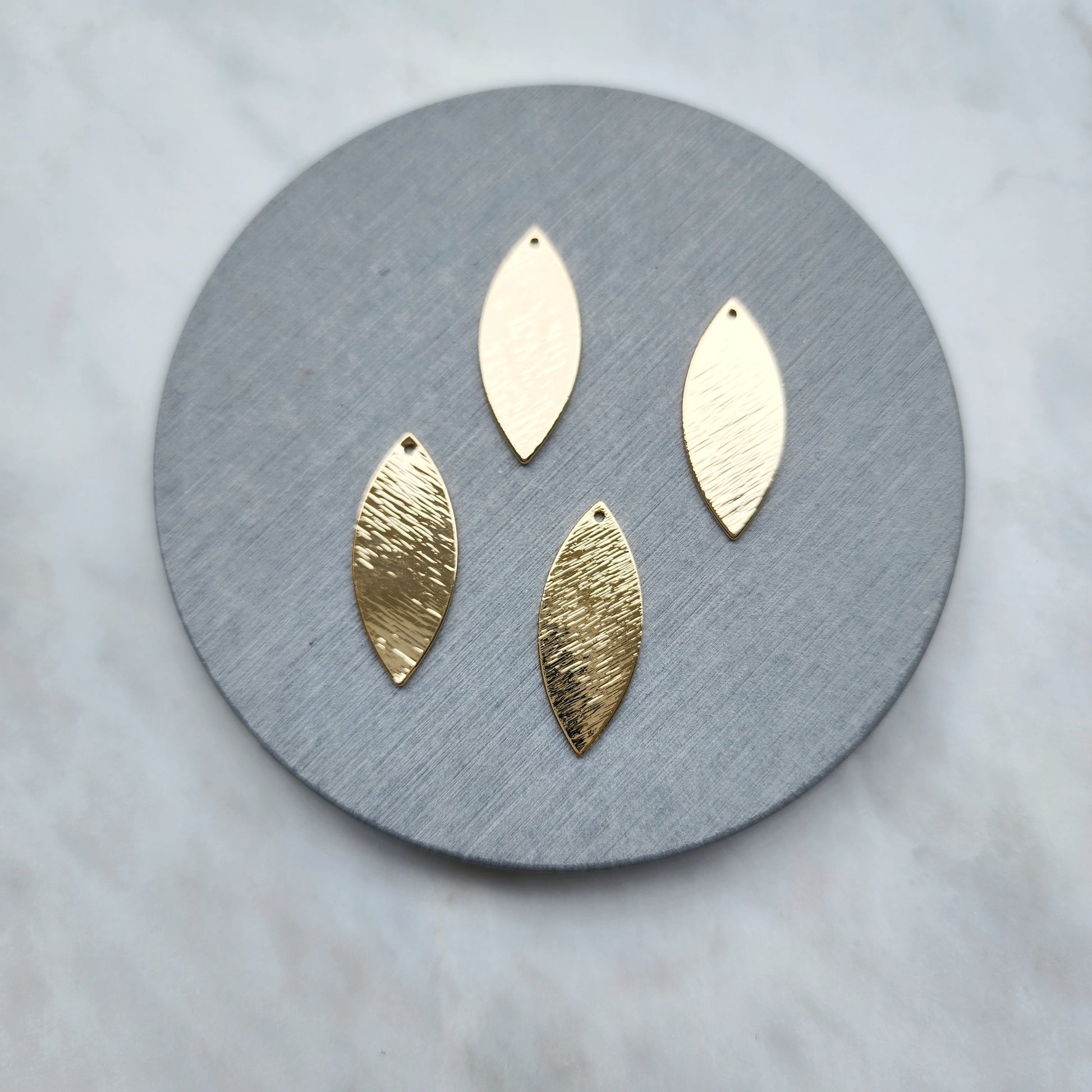 Gold plated charms Earrings components Earrings findings DIY jewelry