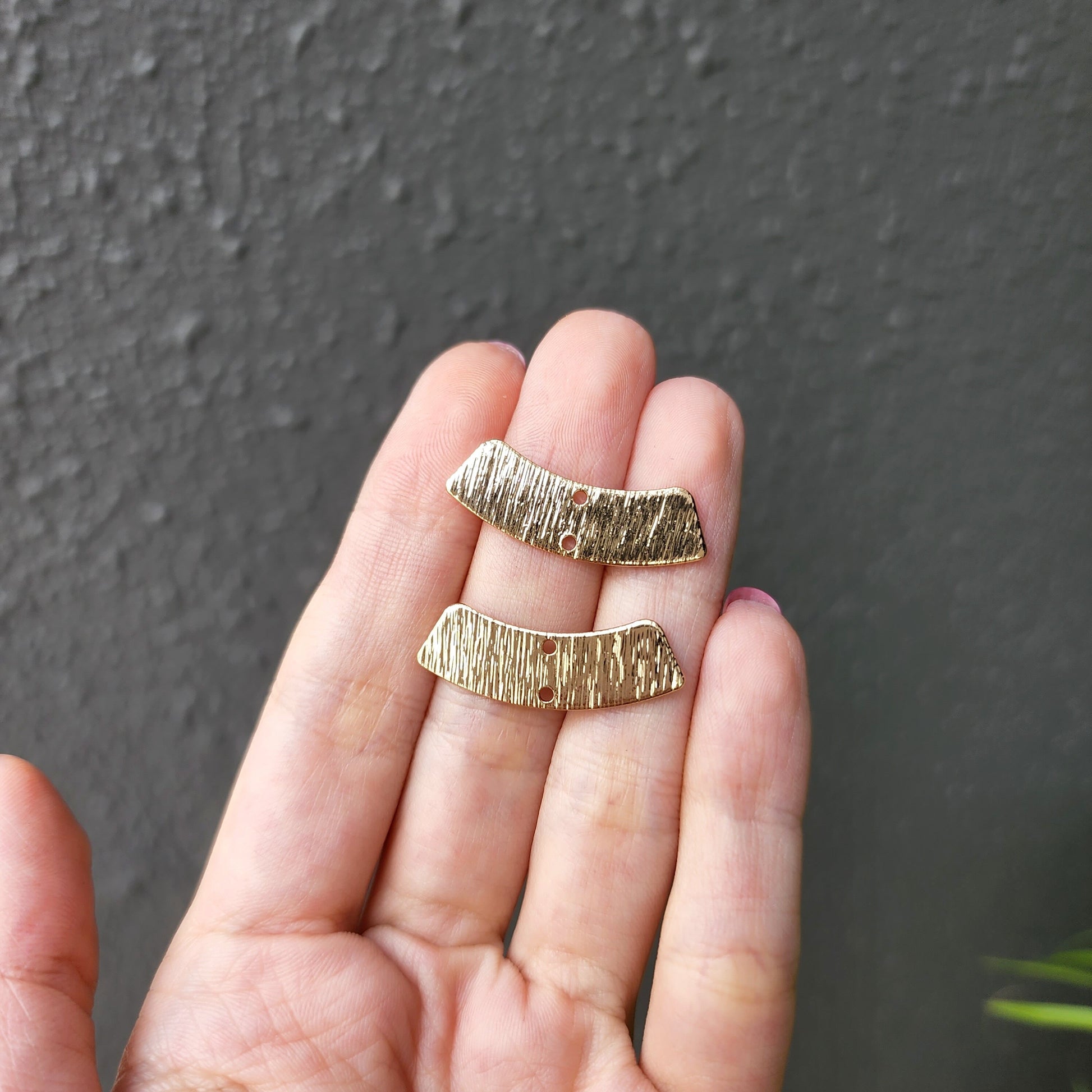 Gold plated charms Earrings components Earrings findings DIY jewelry