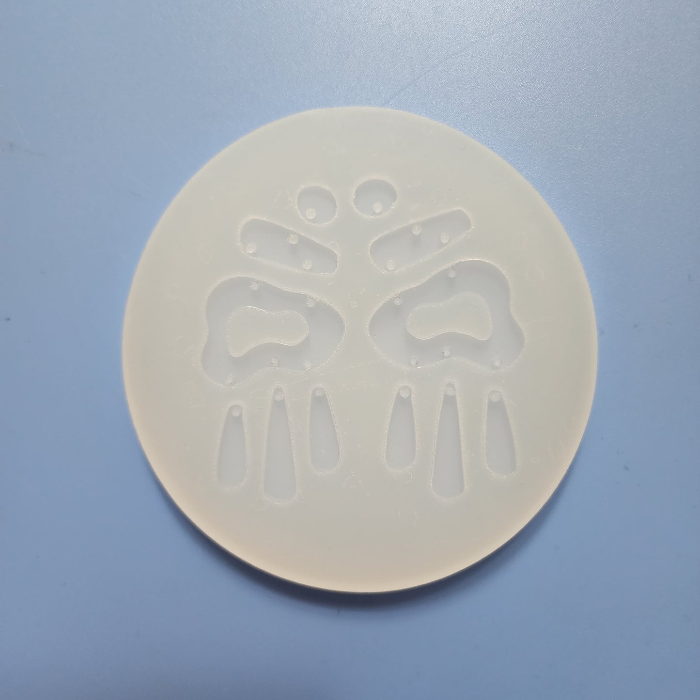 Silicone earrings mold mould for resin and epoxy