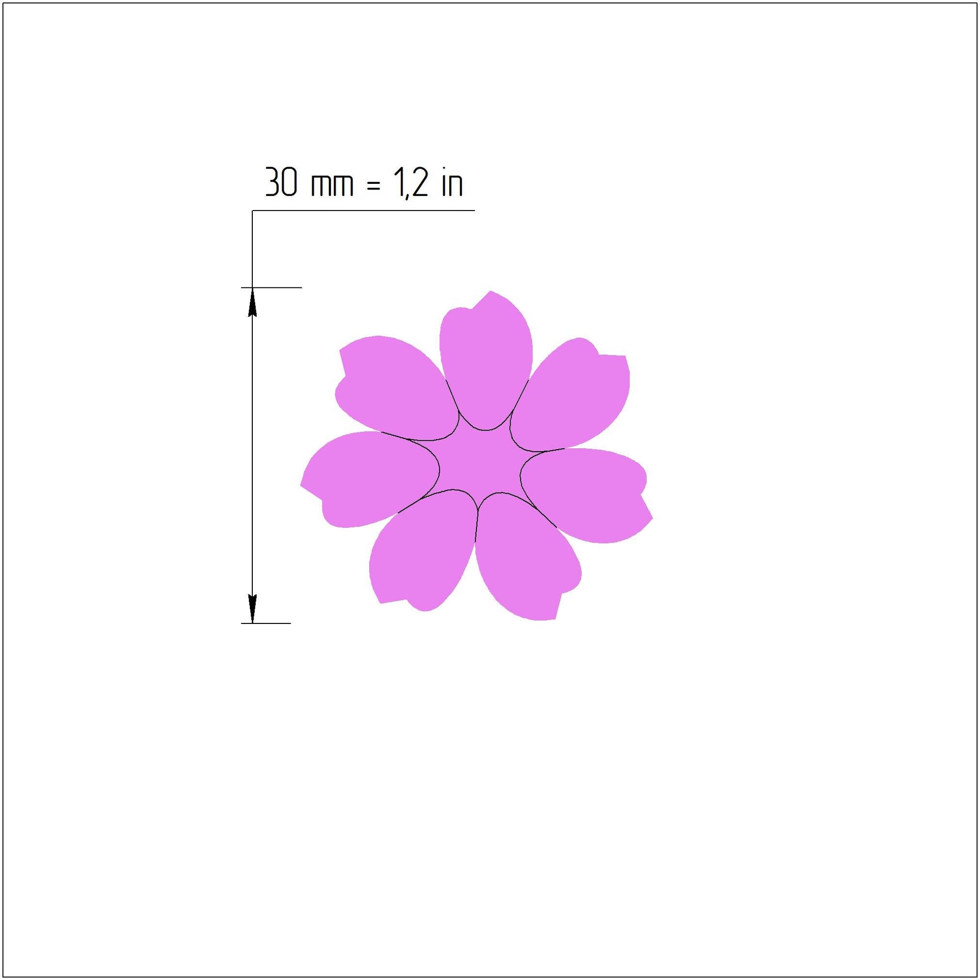 Earrings Polymer clay 3D cutters "Flower" Jewelry Modern shape cutter