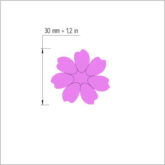 Earrings Polymer clay 3D cutters "Flower" Jewelry Modern shape cutter
