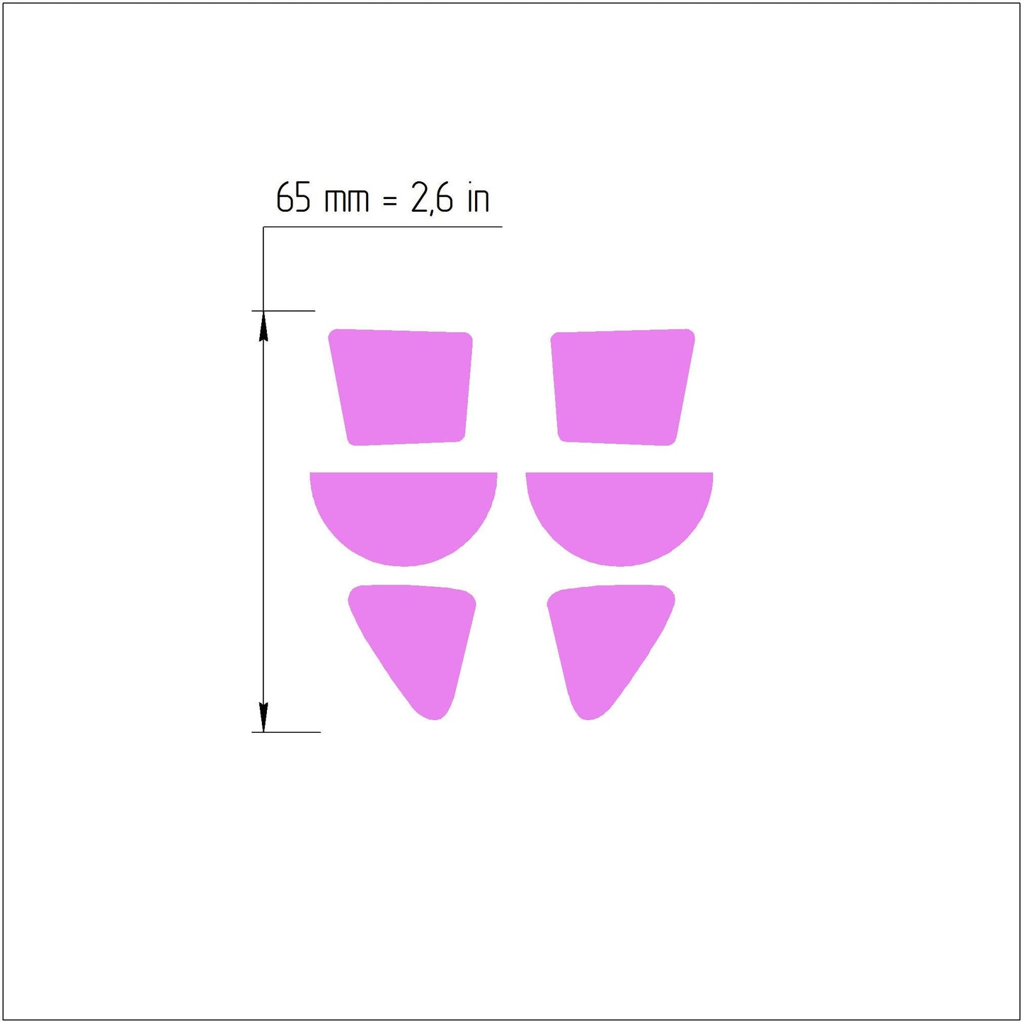 5 pcs set Earrings Polymer clay 3D cutters Jewelry Modern Abstract shape earrings mold
