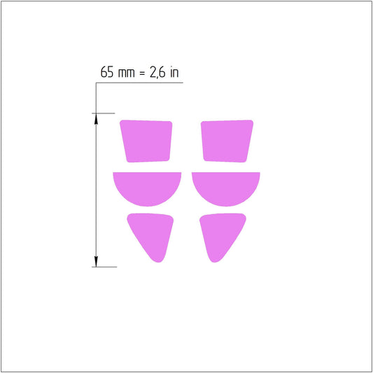 5 pcs set Earrings Polymer clay 3D cutters Jewelry Modern Abstract shape earrings mold