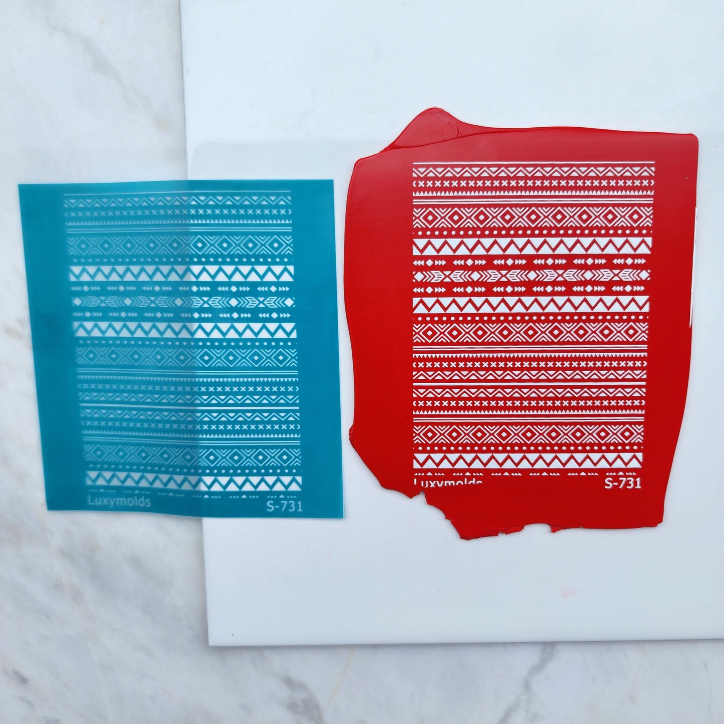 Silk screen stencil for polymer clay "Luxymolds" S-731