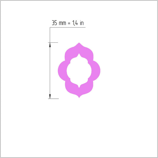 Earrings Polymer clay 3D cutters Jewelry Modern shape cutter