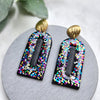 Earrings Polymer clay 3D cutters "Arch" Jewelry Modern Abstract shape earrings mold