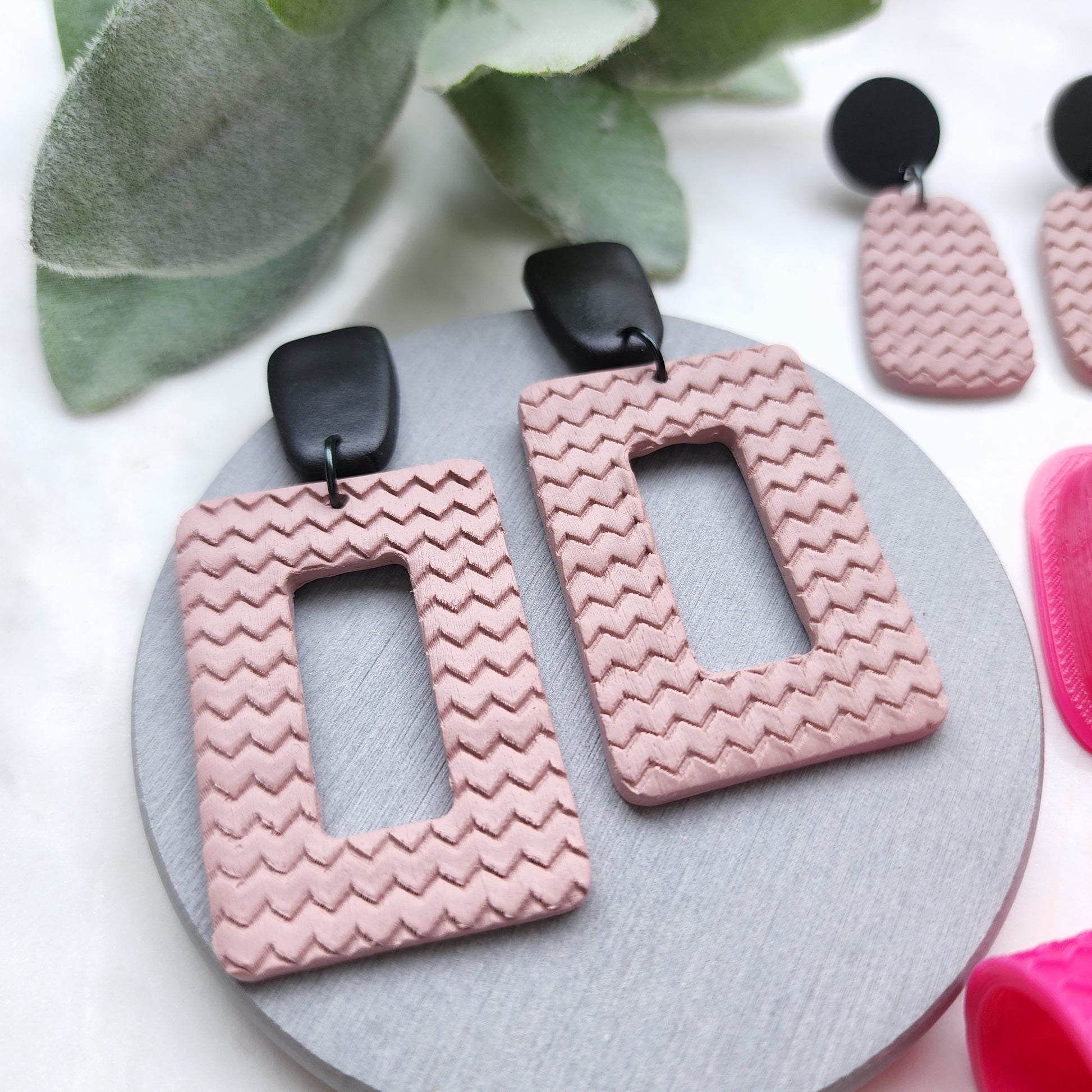 Rectangle Polymer clay 3D cutters Jewelry Earrings Geometry shape cutter