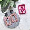 Rectangle Polymer clay 3D cutters Jewelry Earrings Geometry shape cutter