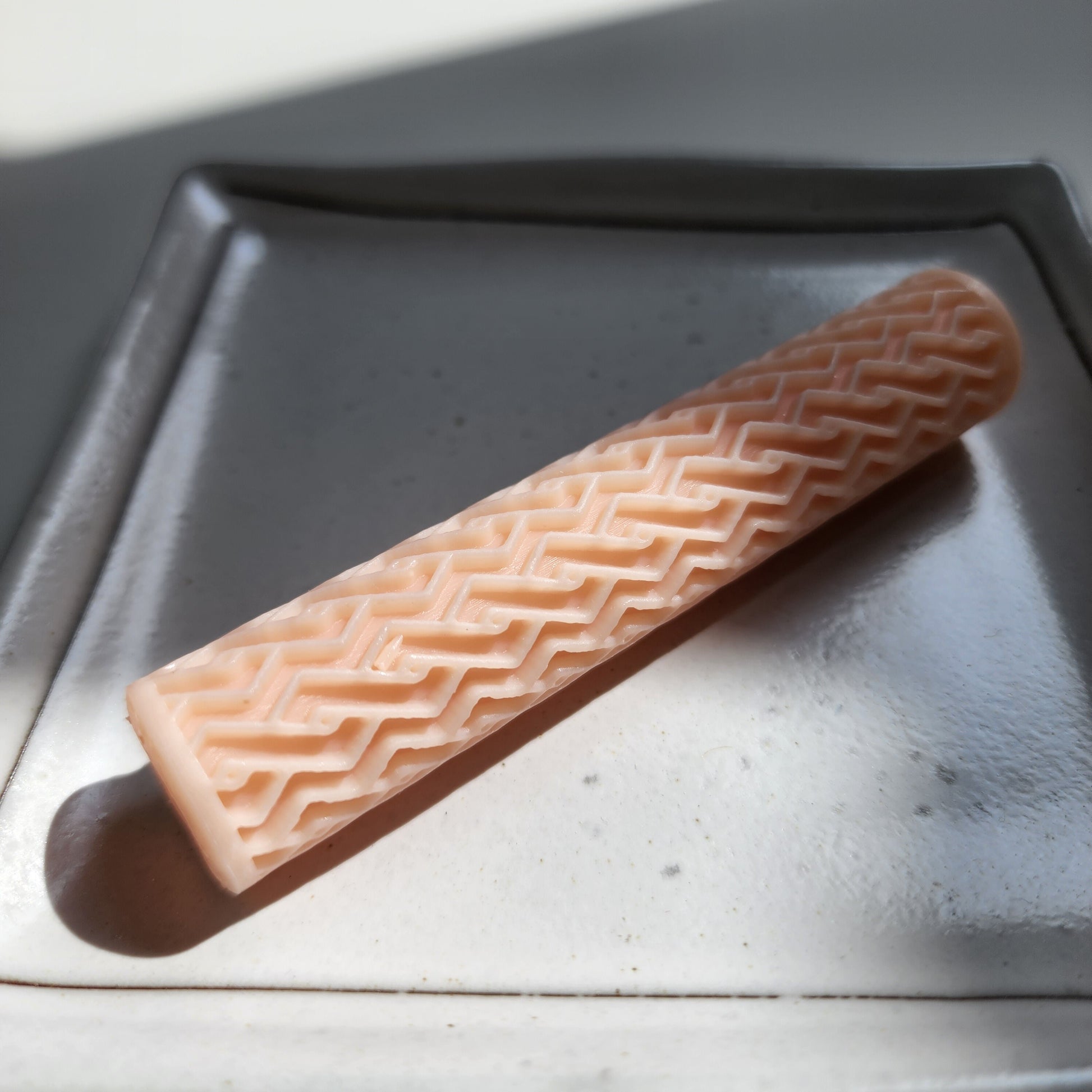 Polymer clay texture roller clay stamp 3D printed embossing