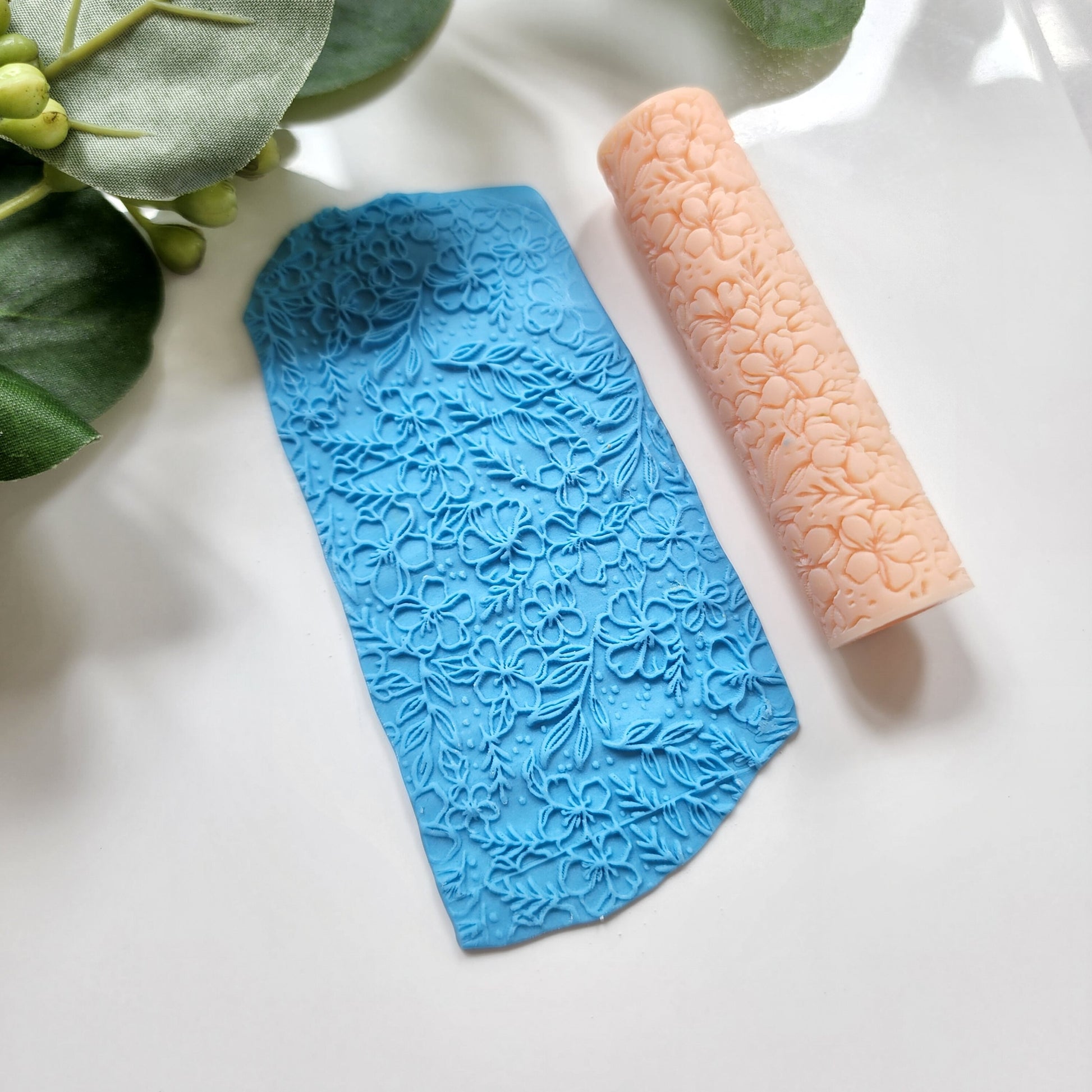 Polymer clay texture roller clay stamp 3D printed embossing