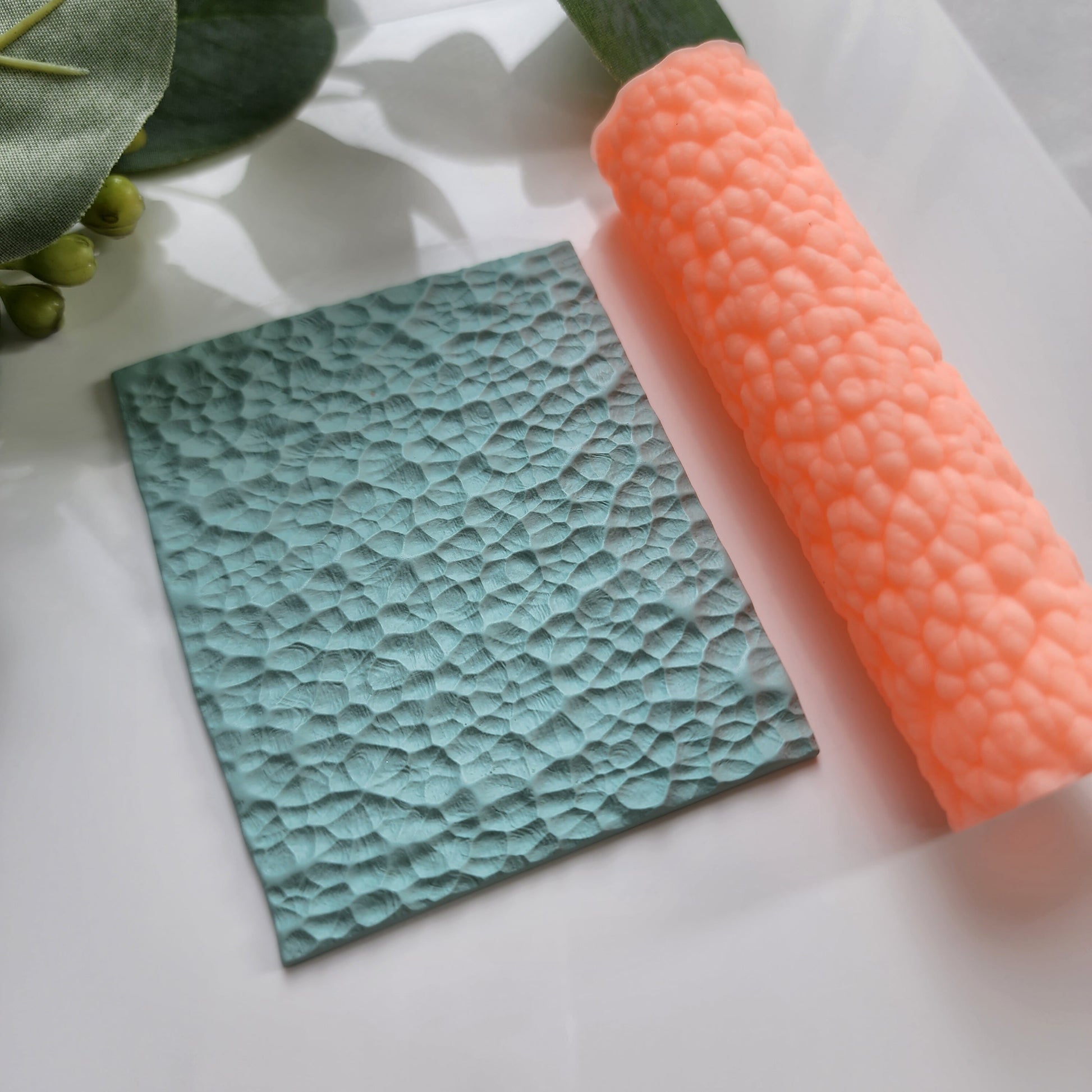 Polymer clay texture roller clay stamp 3D printed embossing