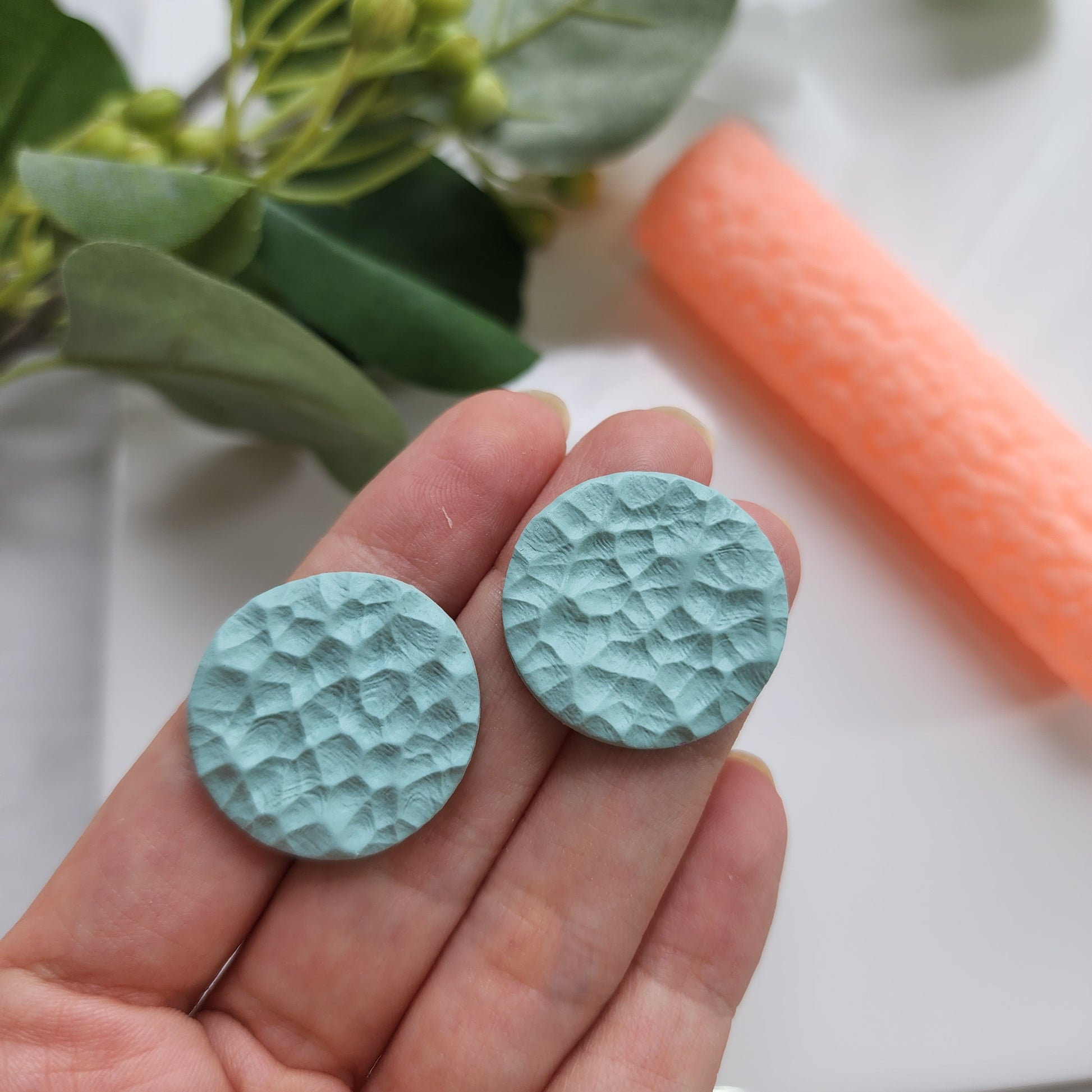 Polymer clay texture roller clay stamp 3D printed embossing