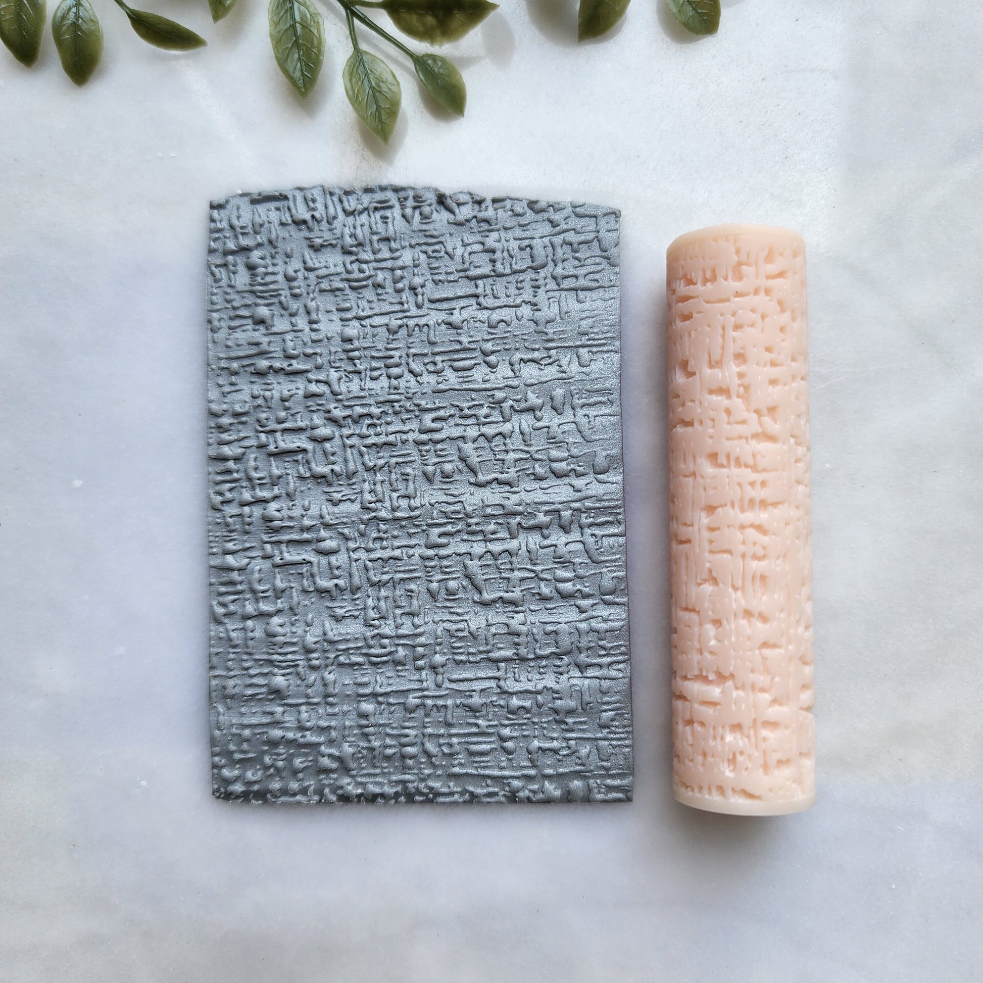 Polymer clay texture roller clay stamp 3D printed embossing "Blot texture"