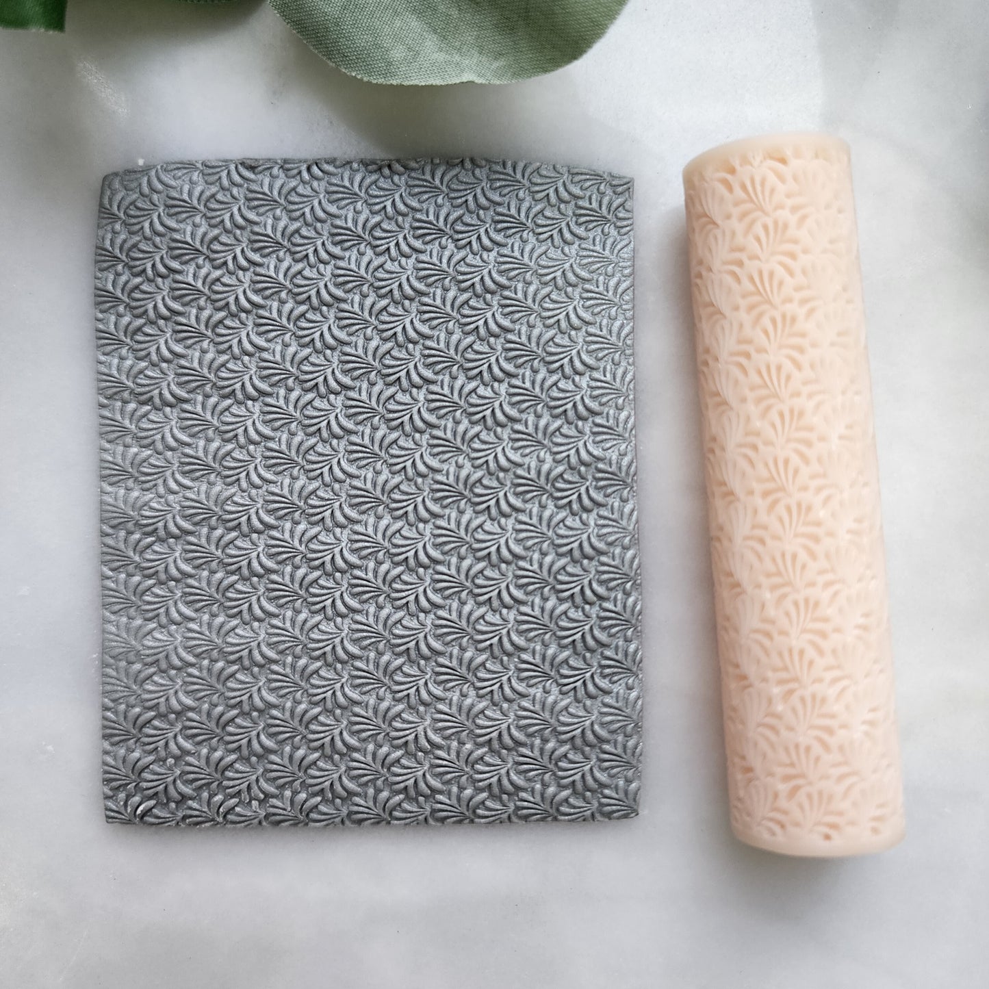 Polymer clay texture roller clay stamp 3D printed embossing