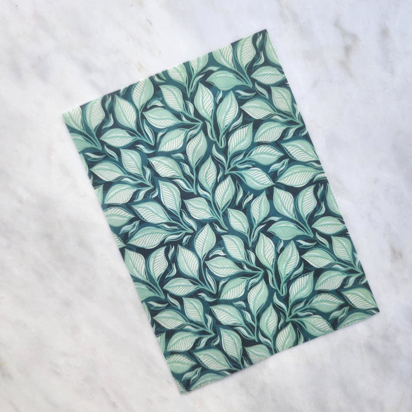 Water-soluble transfer paper for polymer clay craft "Leaves"