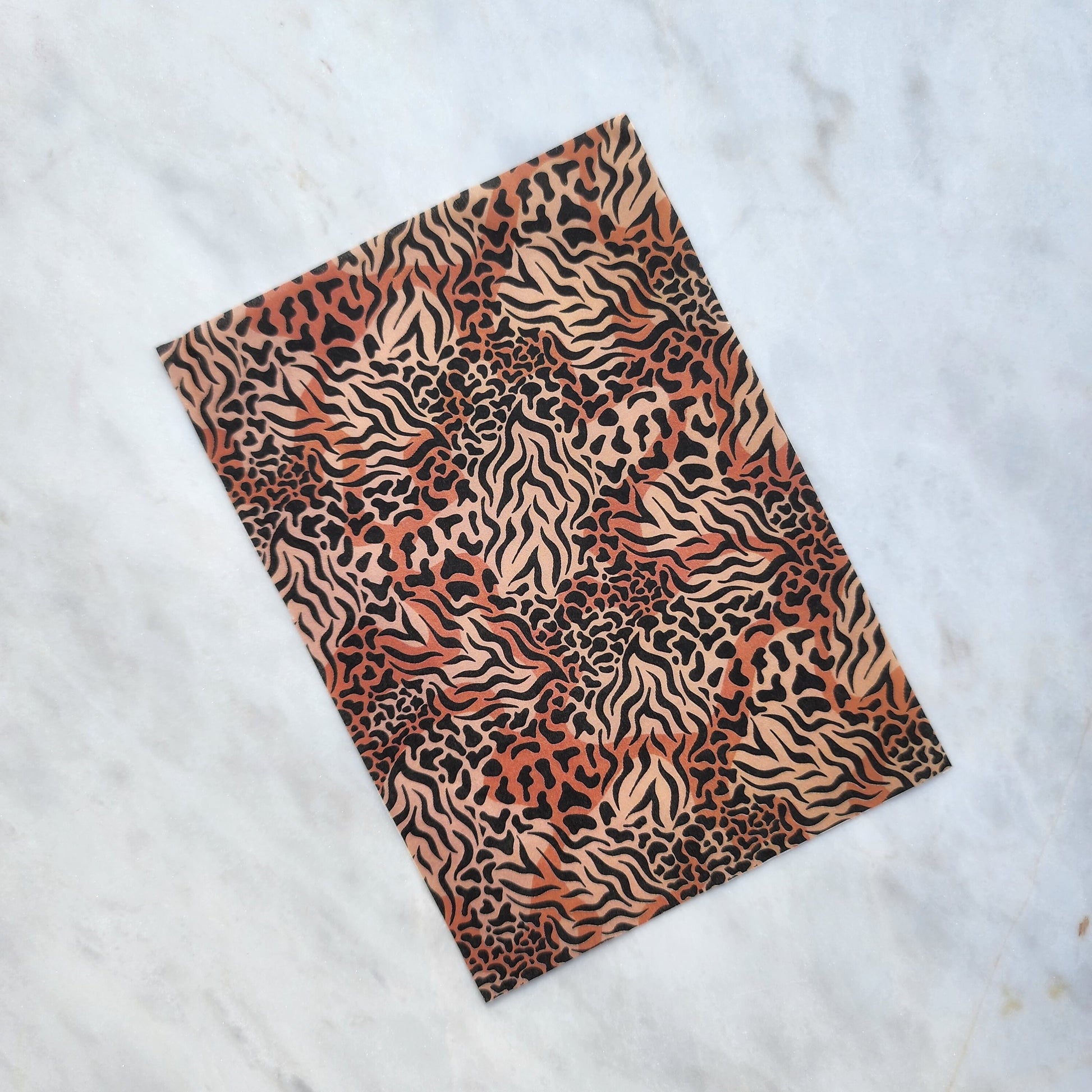 Water-soluble transfer paper for polymer clay craft "Leopard"