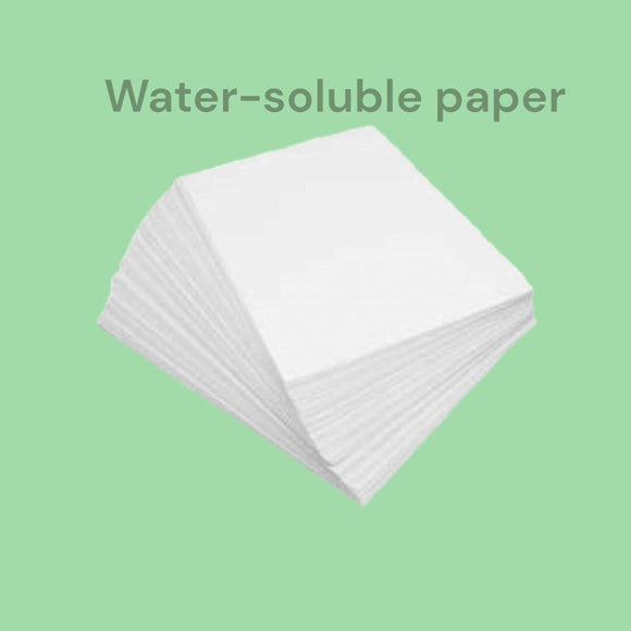 Water-soluble paper for polymer clay craft