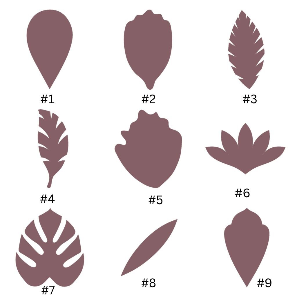 9 pcs micro cutters Polymer clay micro cutter 3D print jewelry molds Earrings clay mold