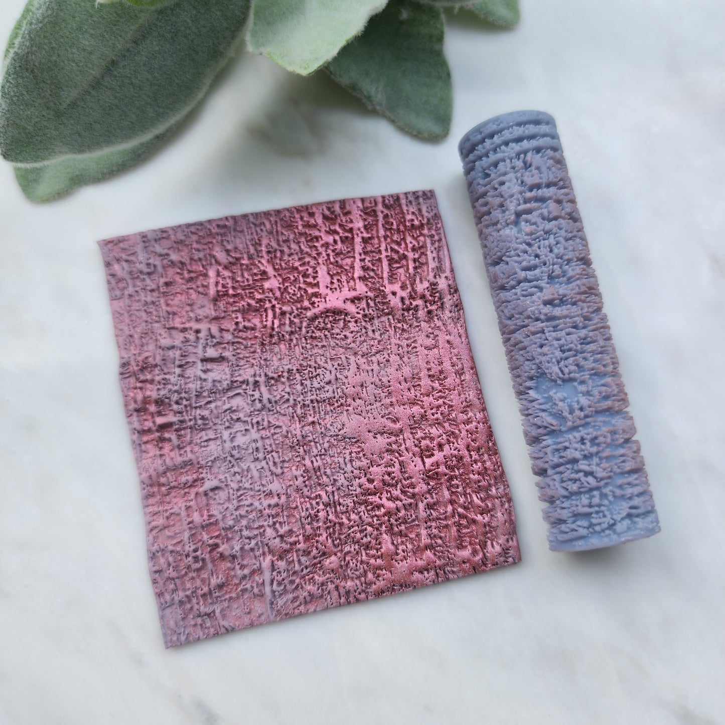Polymer clay texture roller "Lava" clay stamp 3D printed embossing
