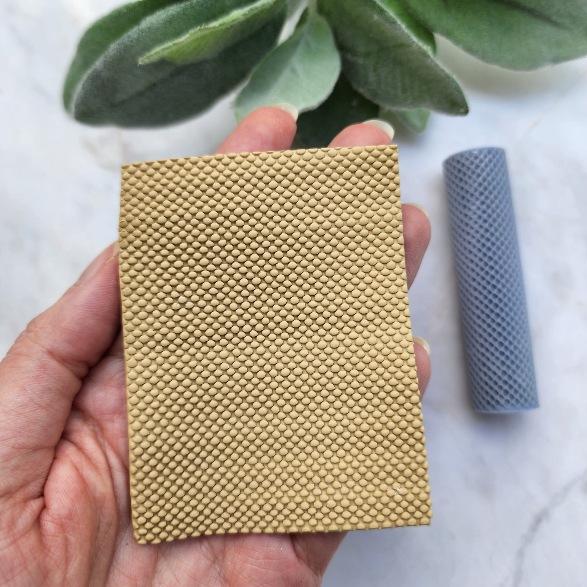 Polymer clay texture roller "Dots, Polka" clay stamp 3D printed embossing