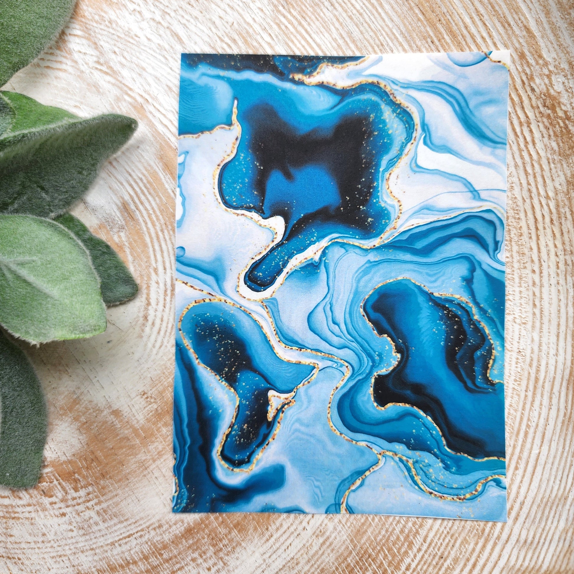 Clay transfer paper / Image transfer paper / Water soluble paper for polymer clay / Marble pattern transfer sheet / Transfer paper for clay