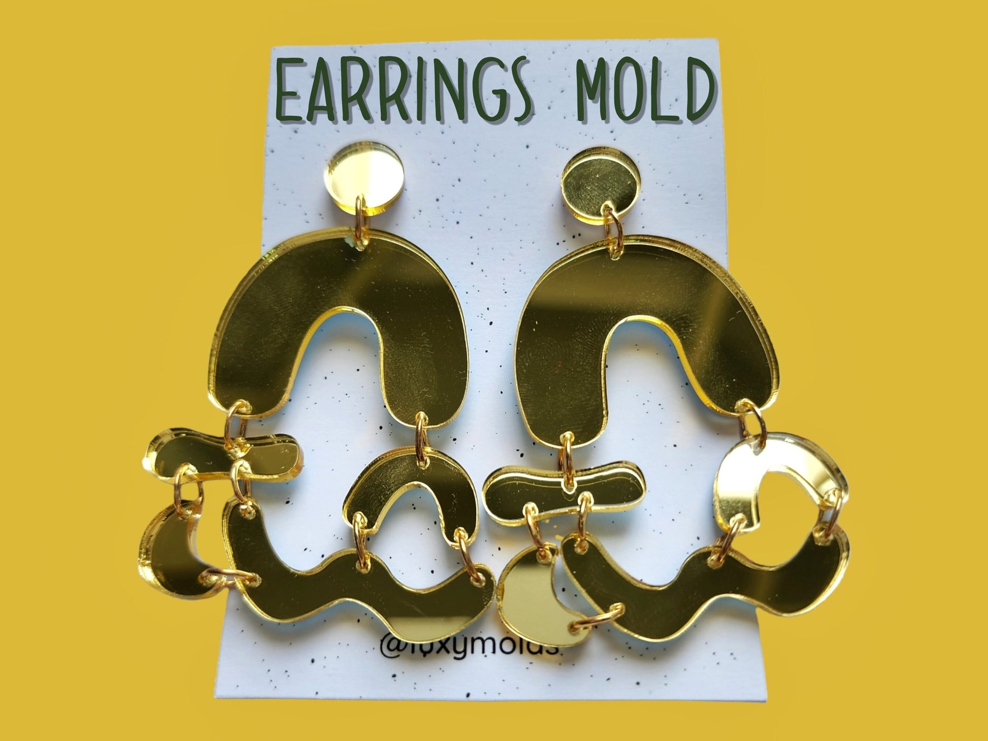 Silicone earrings mold / Silicone epoxy mold / Silicone earring moulds / Silicone UV resin molds / Dangle earring silicone jewelry mold