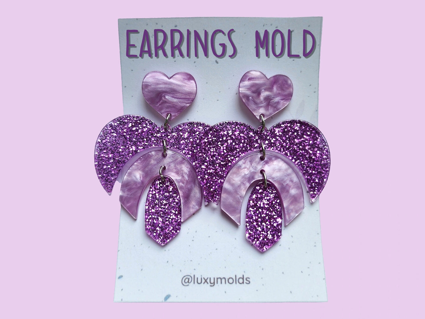 Silicone earrings mold / Silicone epoxy mold / Silicone earring moulds / Silicone UV resin molds / Earring silicone jewelry mold
