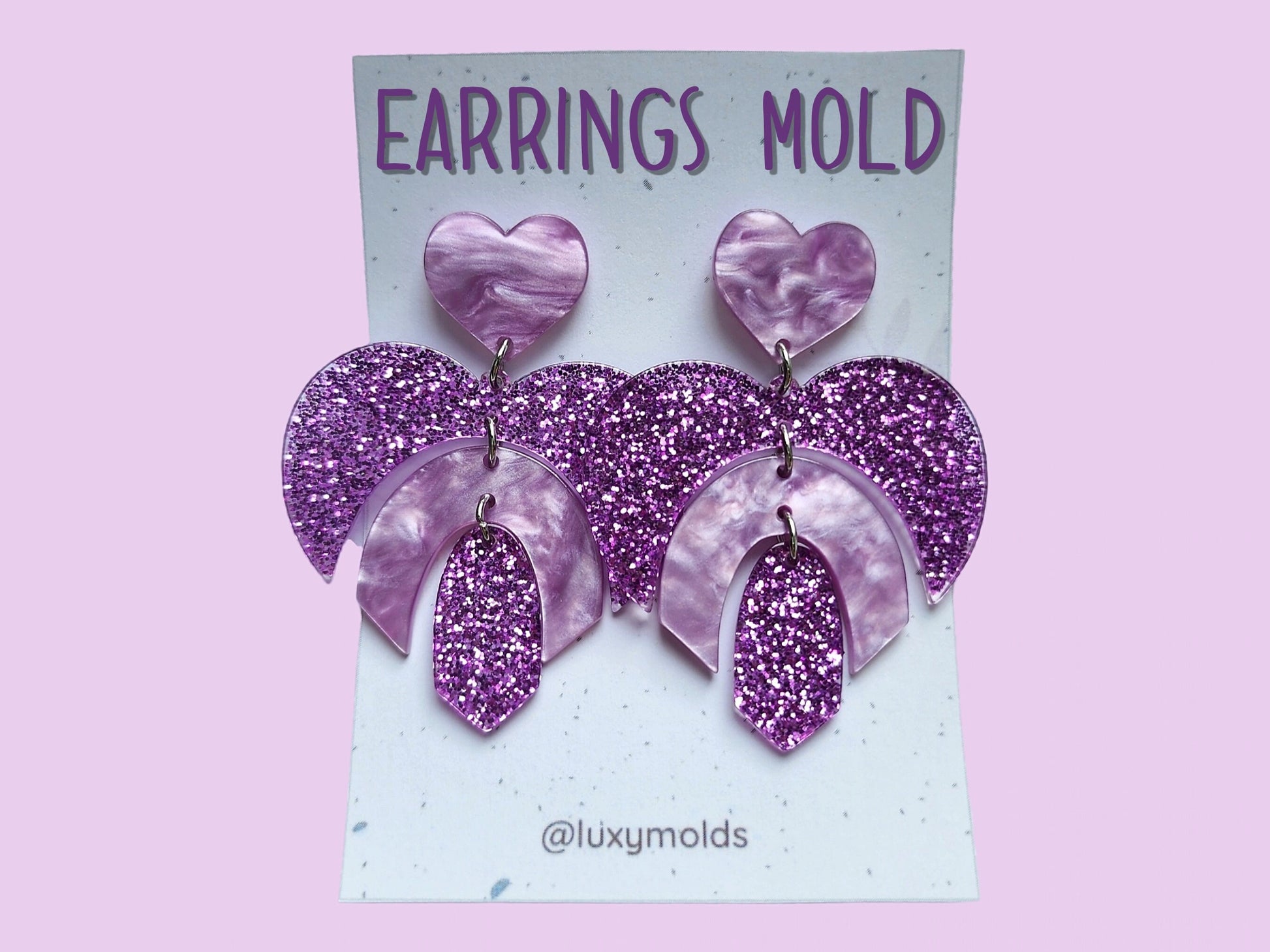Silicone earrings mold / Silicone epoxy mold / Silicone earring moulds / Silicone UV resin molds / Earring silicone jewelry mold
