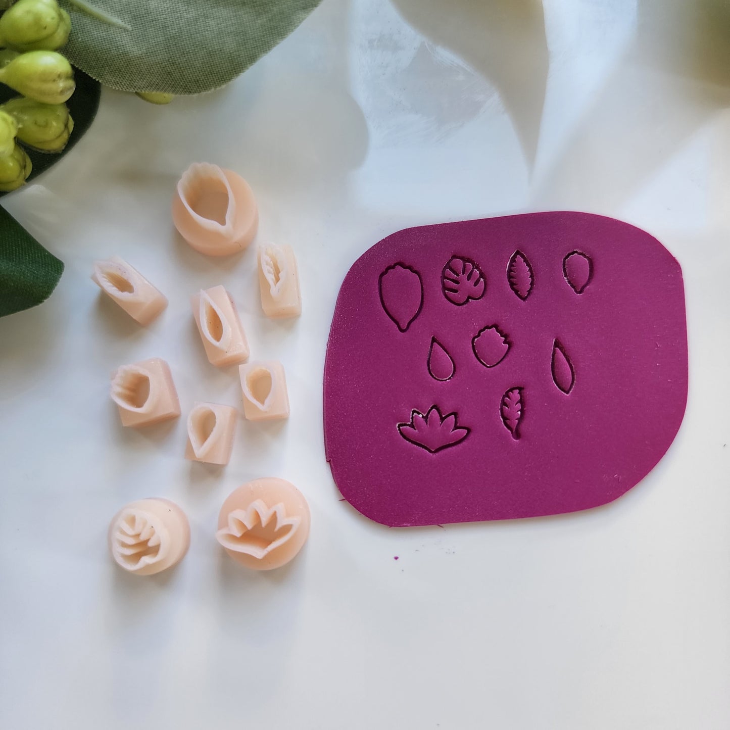 9 pcs micro cutters Polymer clay micro cutter 3D print jewelry molds Earrings clay mold