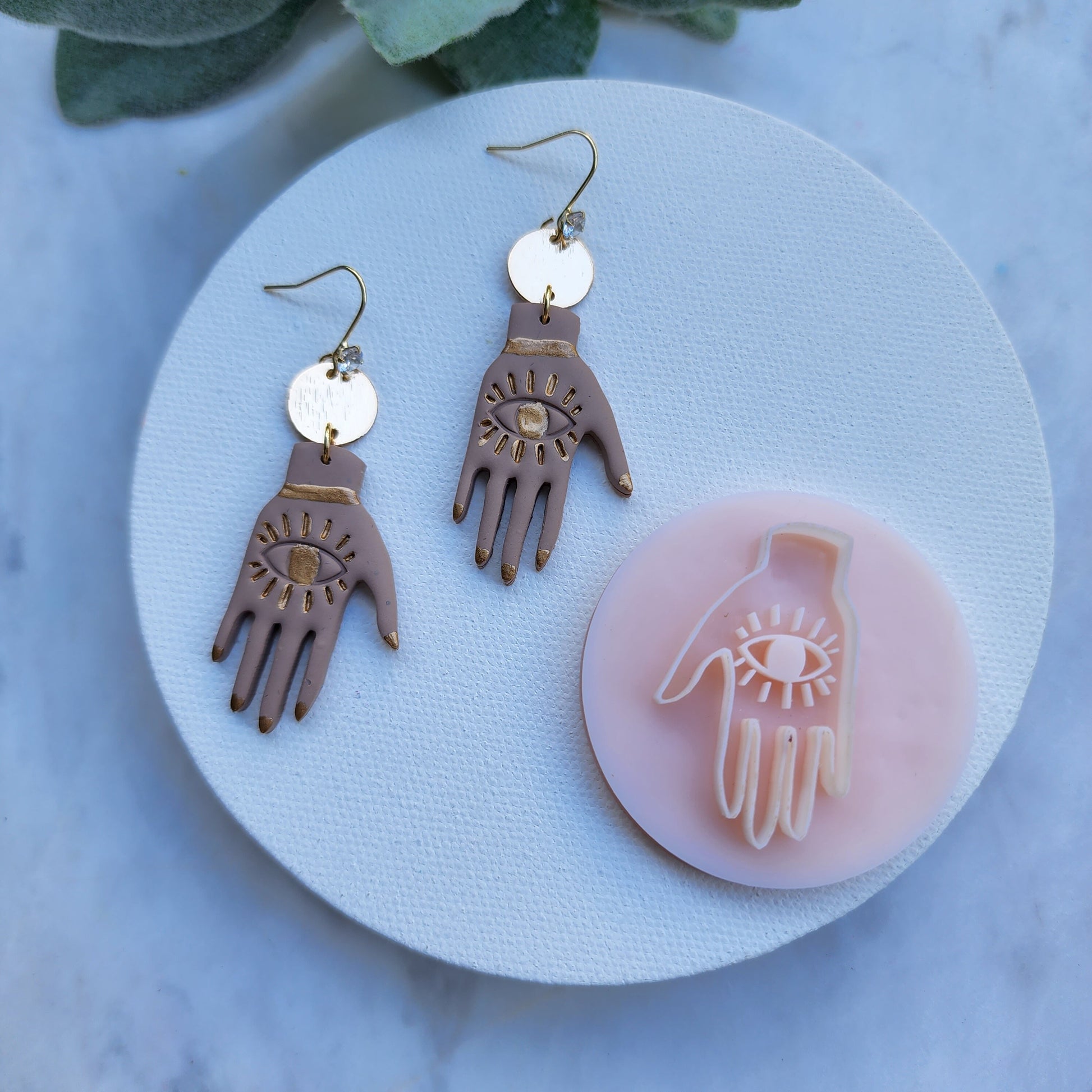 Polymer Clay cutters "Hand" Earrings sharp clay cutter