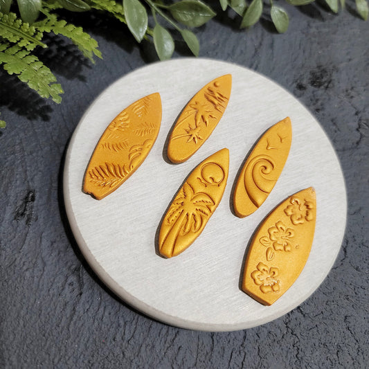Polymer Clay cutters "Surfboard" Earrings clay cutter stamp
