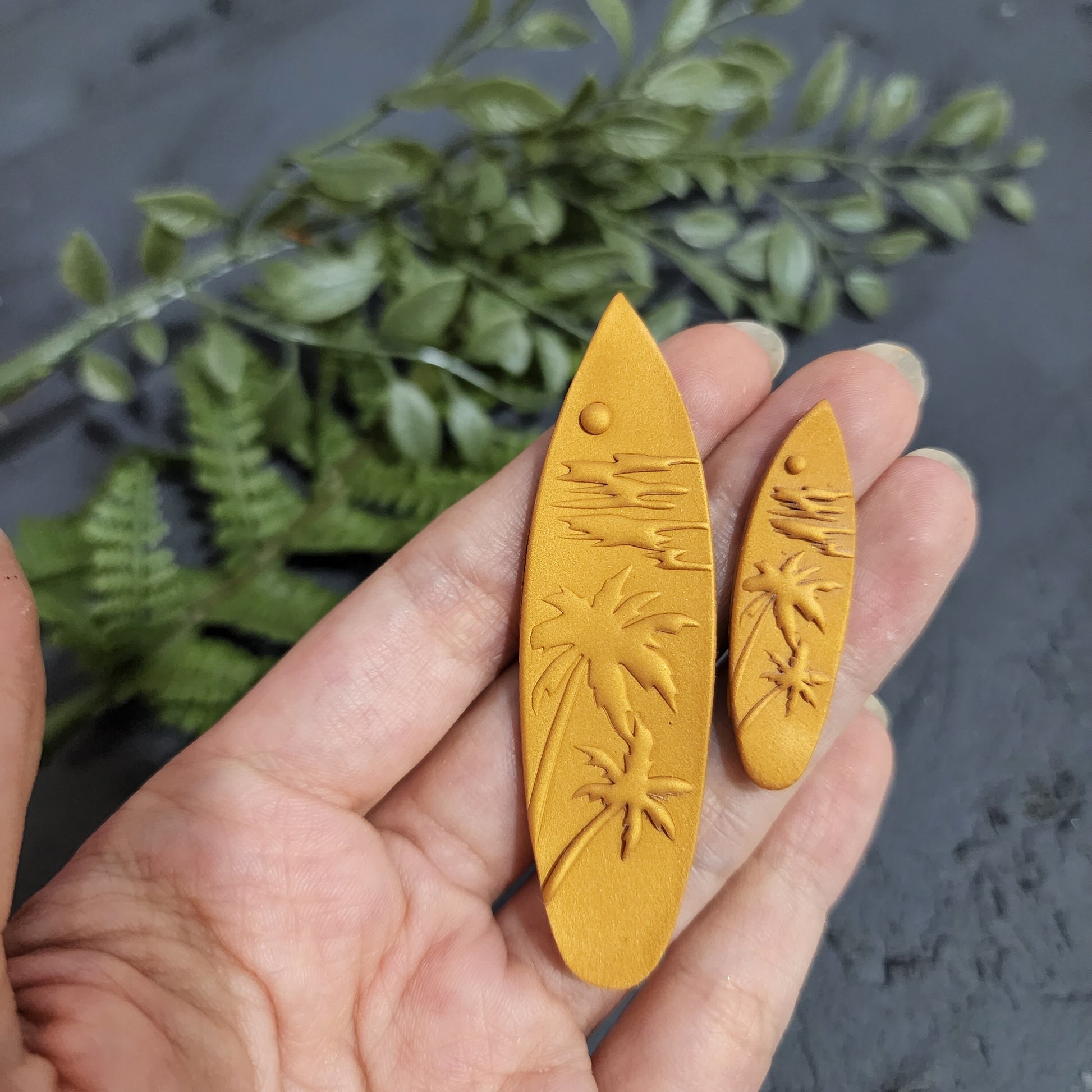 Polymer Clay cutters "Surfboard" Earrings clay cutter stamp