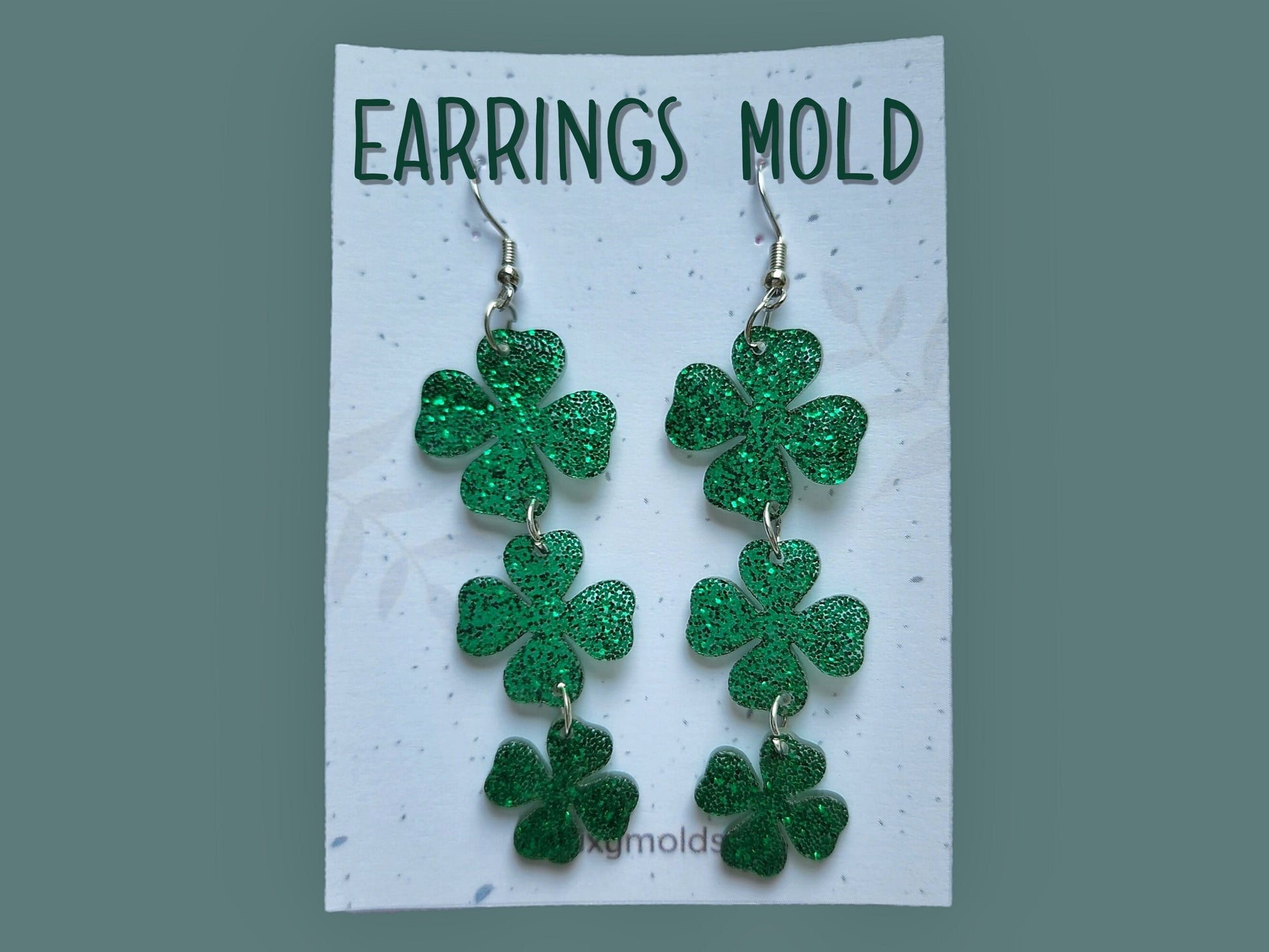 Silicone earrings mold / Silicone epoxy mold / Silicone earring moulds / Silicone UV resin molds / Leaves silicone jewelry mold
